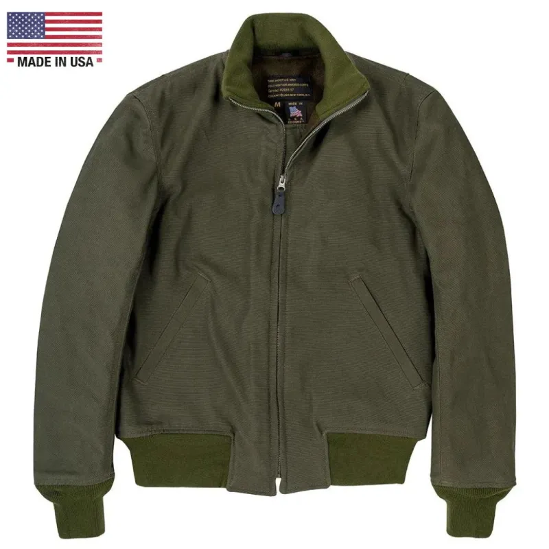 Size: Large Cockpit USA Mens Wool-Lined WWII American Tanker Jacket - Olive FINAL SALE SHIPS SAME DAY sold by Legendary USA