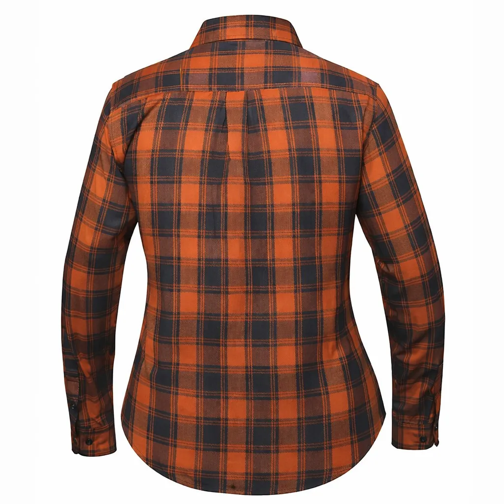 Legendary No Life™ Series Women's Black & Brown Flannel Shirt - Limited Edition sold by Legendary USA product image thumbnail 3