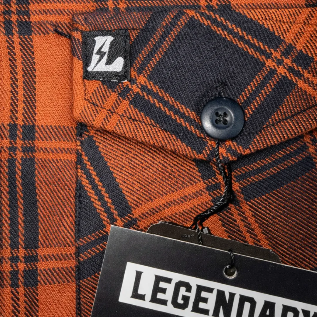 Legendary No Life™ Series Women's Black & Brown Flannel Shirt - Limited Edition sold by Legendary USA product image thumbnail 5