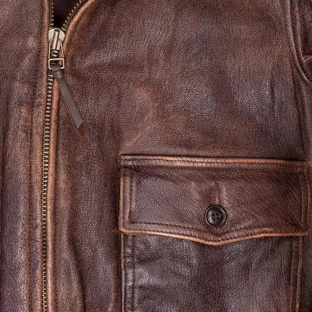 Size: L Cockpit USA Men's Avenger Vintage G-1 Leather Flight Jacket FINAL SALE SHIPS SAME DAY sold by Legendary USA product image thumbnail 5