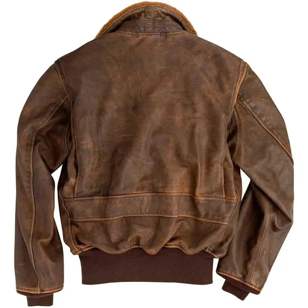 Size: L Cockpit USA Men's Avenger Vintage G-1 Leather Flight Jacket FINAL SALE SHIPS SAME DAY sold by Legendary USA product image thumbnail 4