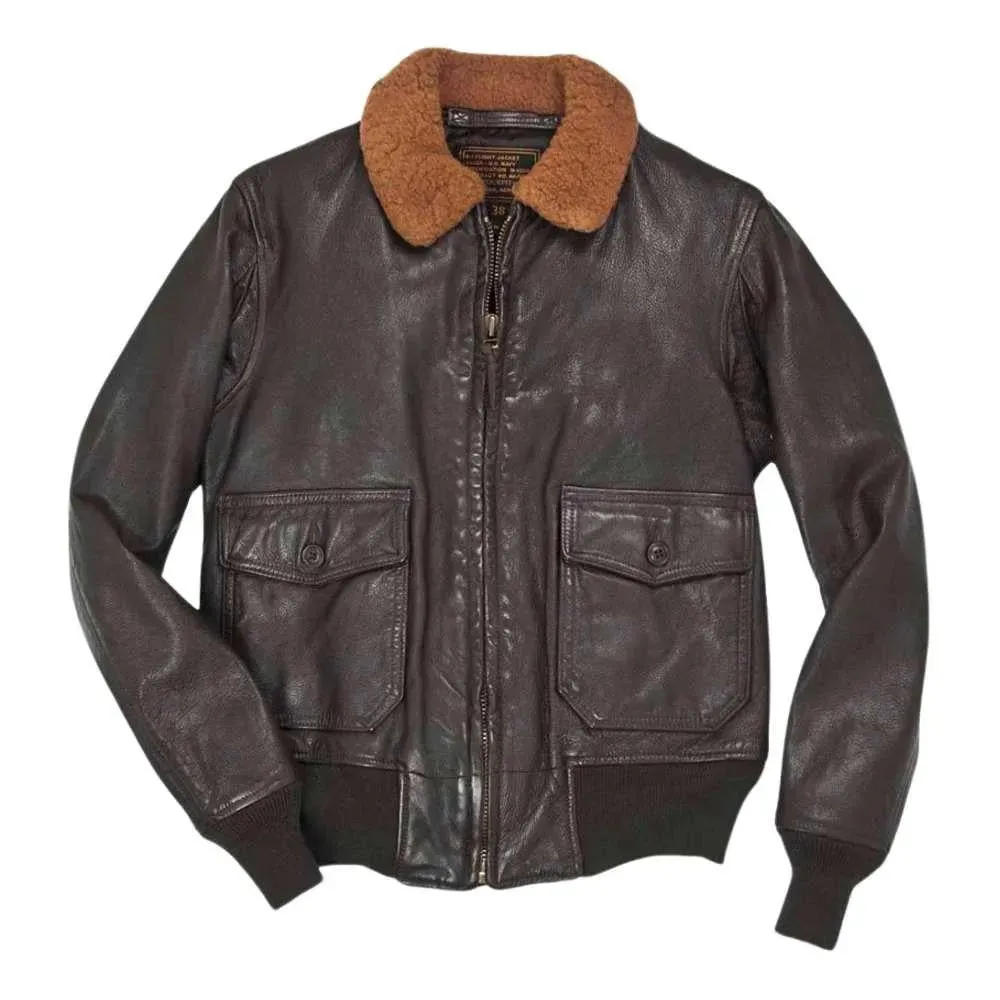 Size: 44 Cockpit USA Men's 100 Mission G-1 Aviator Leather Flight Jacket FINAL SALE SHIPS SAME DAY sold by Legendary USA product image thumbnail 2