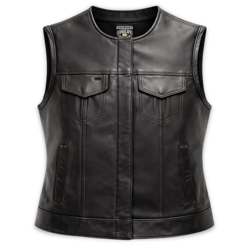 Legendary Lowlife 'Trap Star' Women's Club Style Motorcycle Vest made by Legendary USA