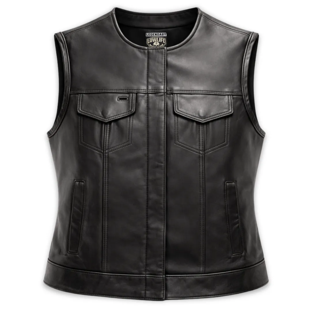 Legendary Lowlife 'Trap Star' Women's Club Style Motorcycle Vest sold by Legendary USA