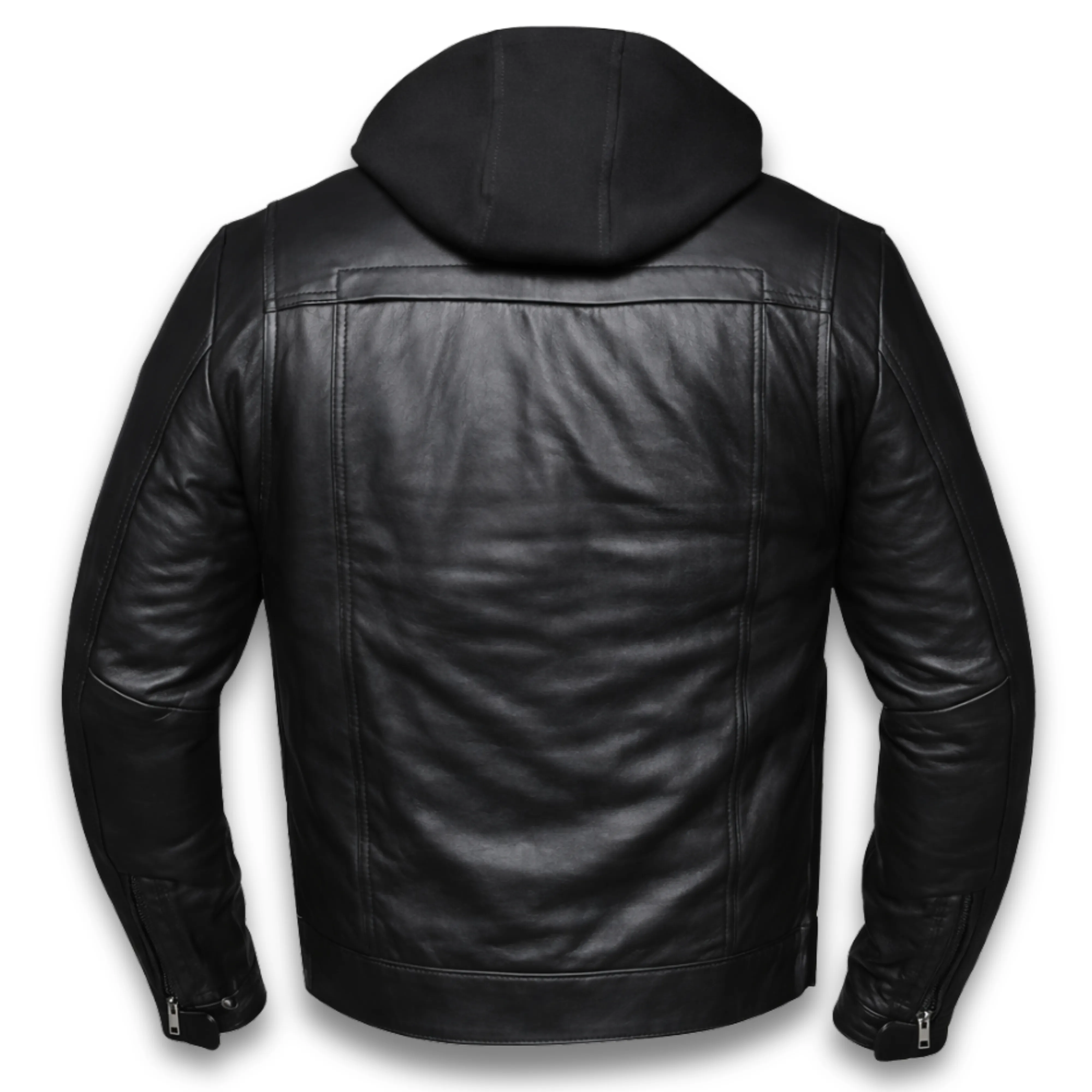 Legendary 'No Mercy' Men's Premium Leather Lightweight Motorcycle Jacket sold by Legendary USA product image thumbnail 4