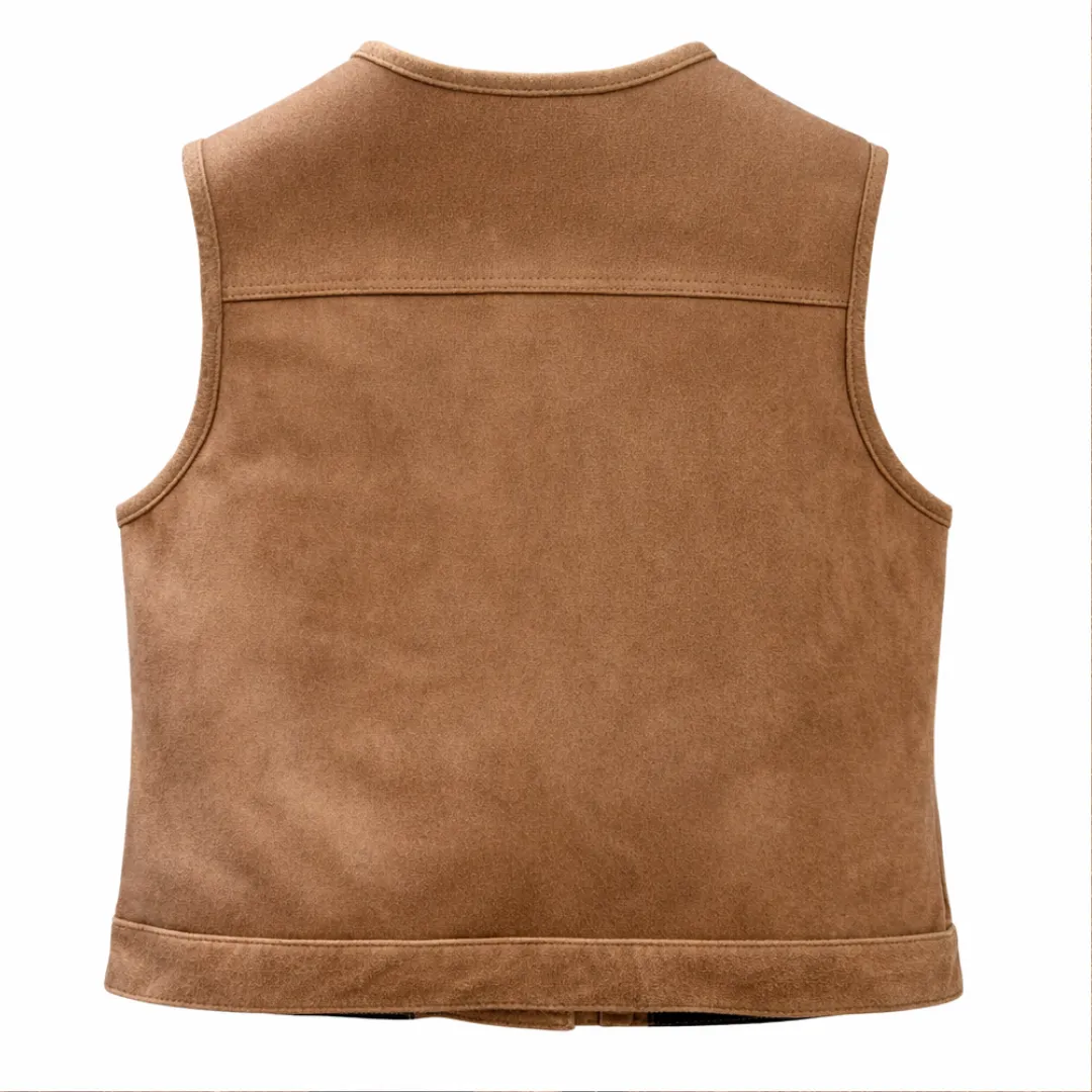 Legendary Lowlife 'Dakota' Women's Raw Leather Club Style Motorcycle Vest sold by Legendary USA product image thumbnail 4