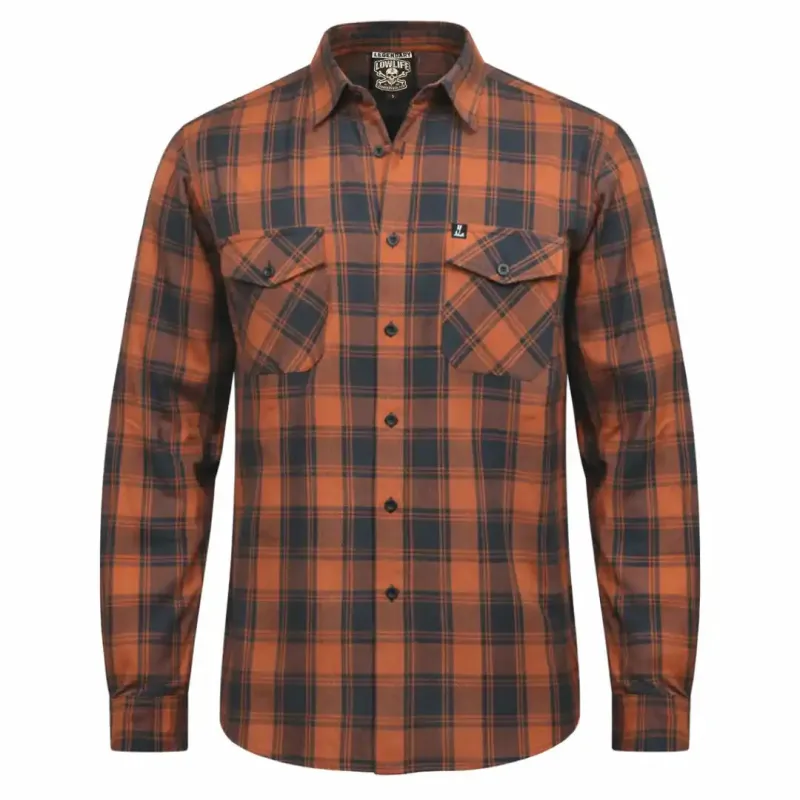 🎁 Legendary No Life™ Series Men’s Black & Brown Flannel Shirt - Limited Edition (100% off) made by Legendary USA