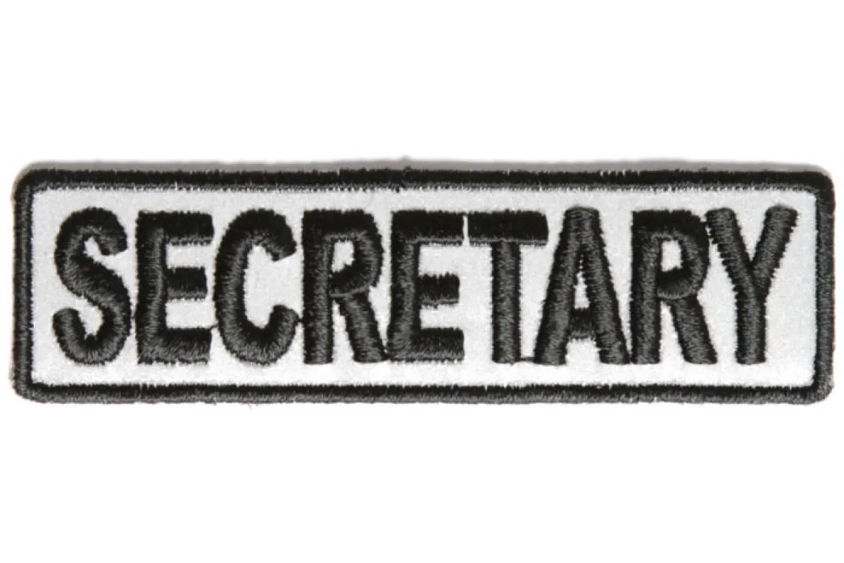 Secretary Patch 3.5 Inch Reflective made by Legendary USA