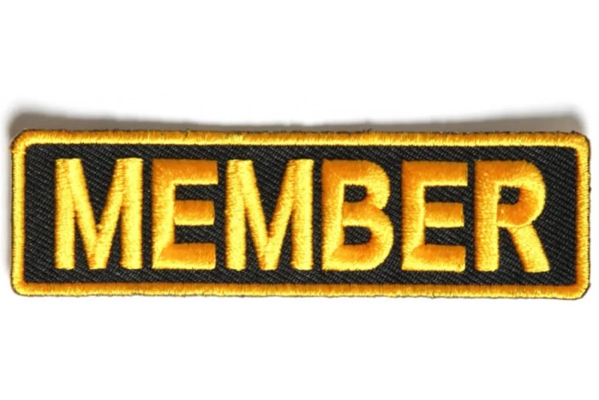 Member Patch 3.5 Inch Yellow made by Legendary USA