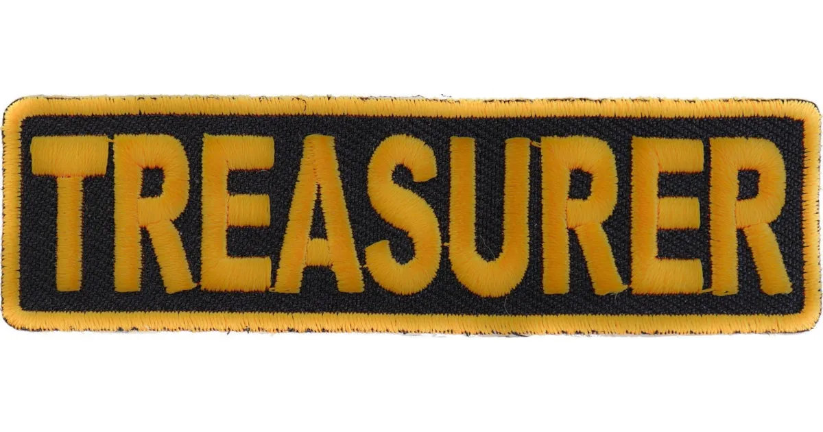 Treasurer Patch 3.5 Inch Yellow sold by Legendary USA