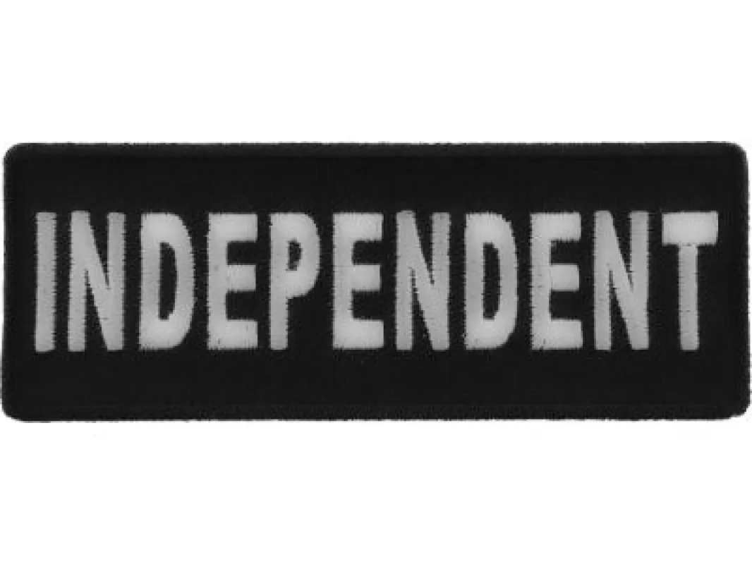 Independent Black White 4 Inch Patch made by Legendary USA