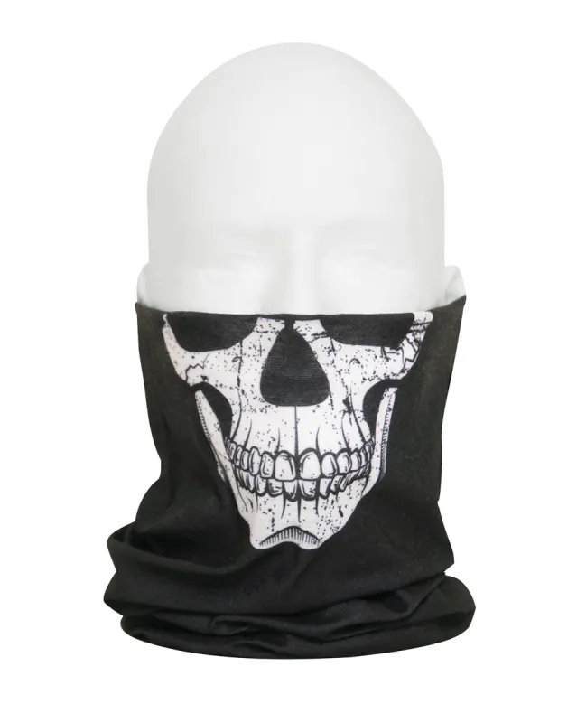 Motorcycle Riding Neck Gaiter and Face Covering - SKULL Print sold by Legendary USA