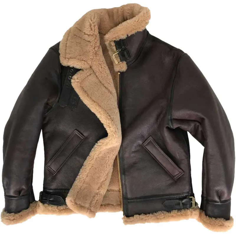 Cockpit USA Mens Spitfire B-3 Sheepskin Bomber Jacket SIZE 38 - Final Sale Ships Same Day sold by Legendary USA