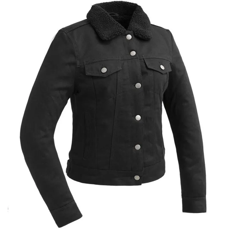 Whet Blu Womens Samantha Faux Shearling Twill Jacket sold by Legendary USA