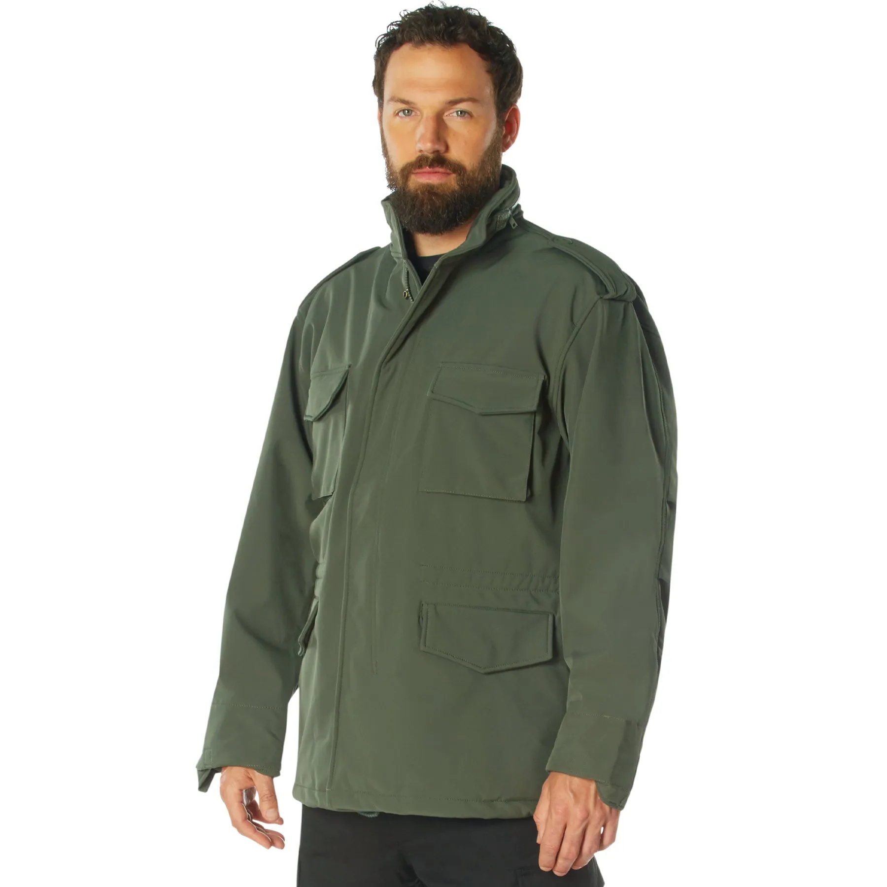 Soft Shell Tactical M-65 Field Jacket by Rotcho (Olive Drab) Size SMALL - Final Sale Ships Same Day sold by Legendary USA