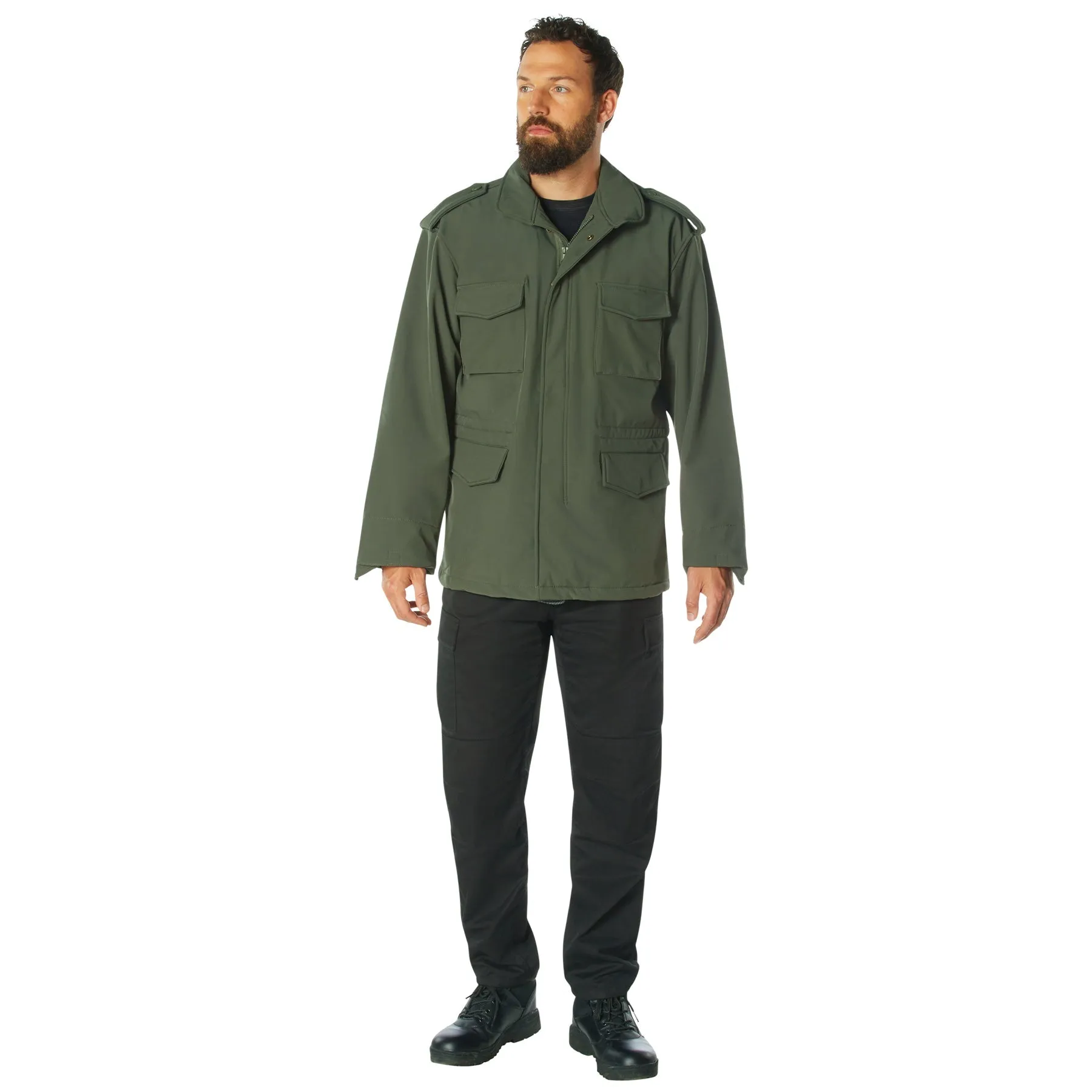 Soft Shell Tactical M-65 Field Jacket by Rotcho (Olive Drab) Size SMALL - Final Sale Ships Same Day sold by Legendary USA product image thumbnail 3