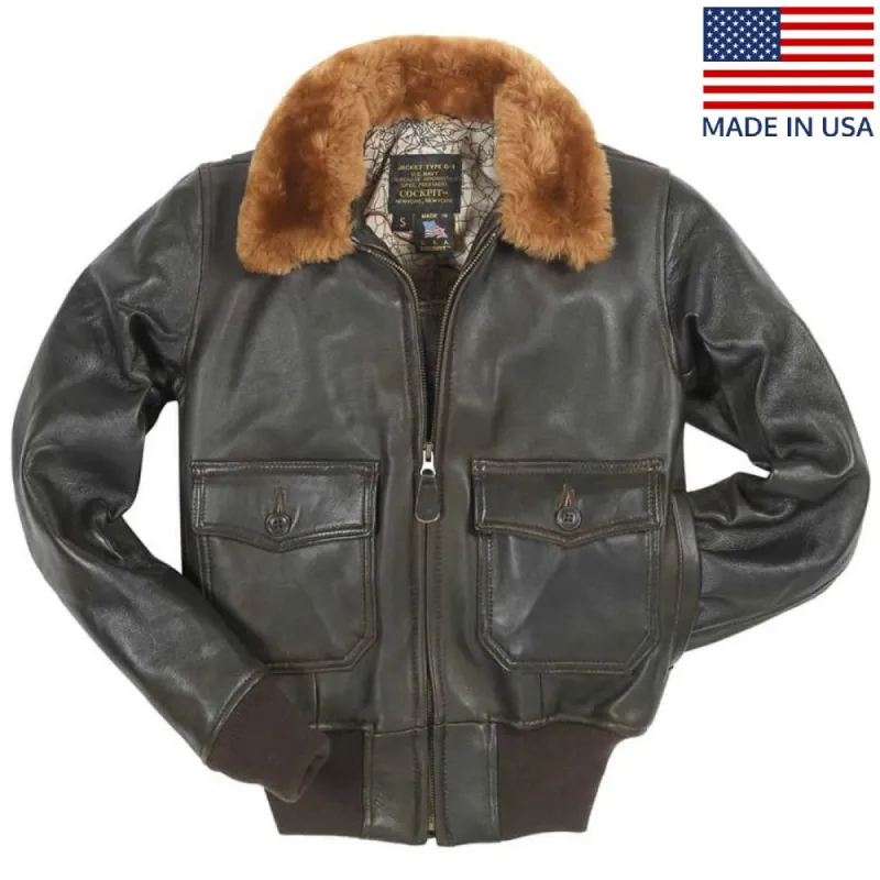 Cockpit USA Womens G-1 Leather Bomber Jacket sold by Legendary USA