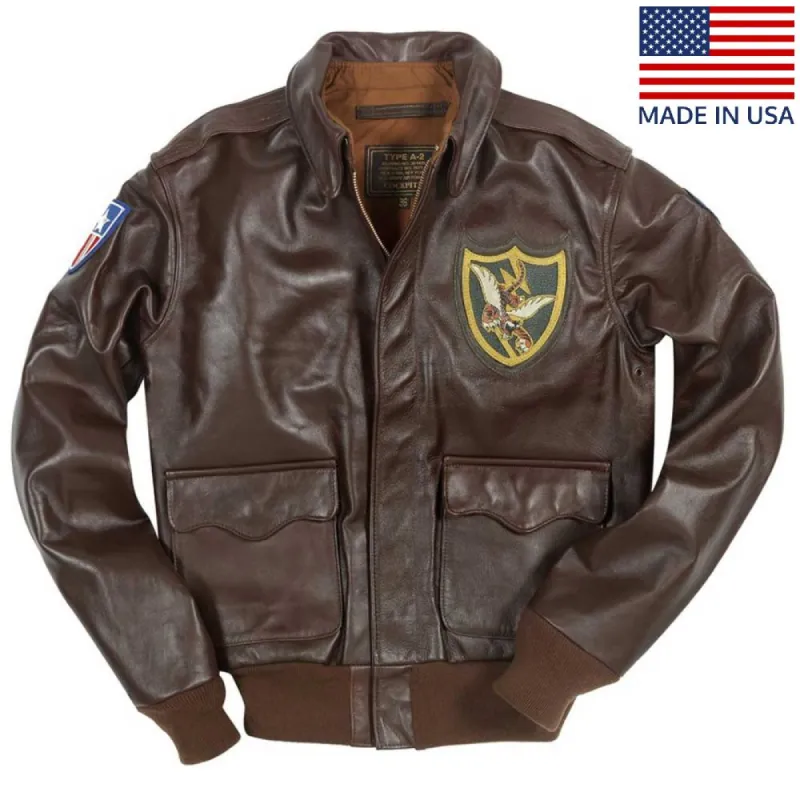 Cockpit USA Men's Flying Tigers Horsehide A-2 Flight Jacket sold by Legendary USA