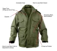 Soft Shell Tactical M-65 Field Jacket by Rotcho (Olive Drab) Size MEDIUM - Final Sale Ships Same Day sold by Legendary USA