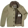 Cockpit USA Mens USN N1 Bedford Cord Deck Jacket (Colors: Navy & Sage) sold by Legendary USA