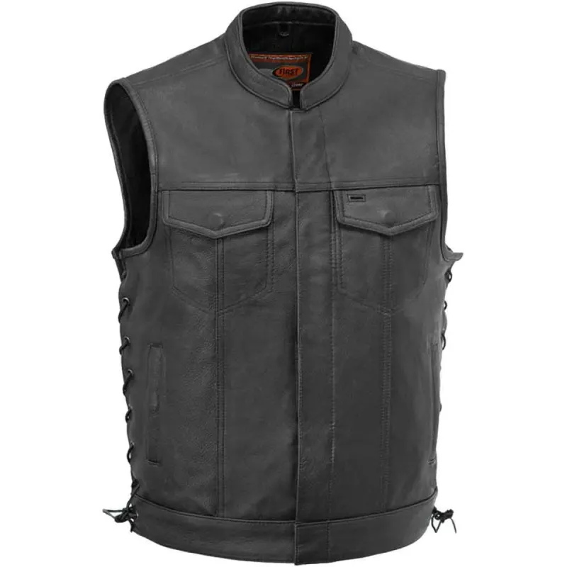 First Mfg Mens Sniper Concealed Carry Leather Vest sold by Legendary USA