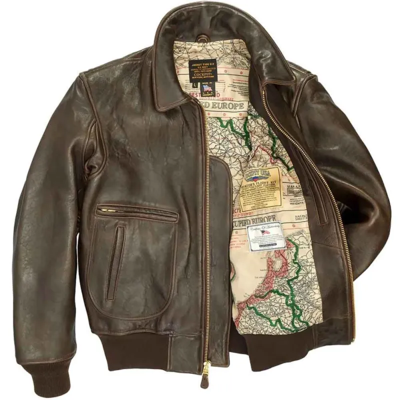 Cockpit USA Mens Modified Raider Leather Flight Jacket SIZE MEDIUM - Final Sale Ships Same Day sold by Legendary USA