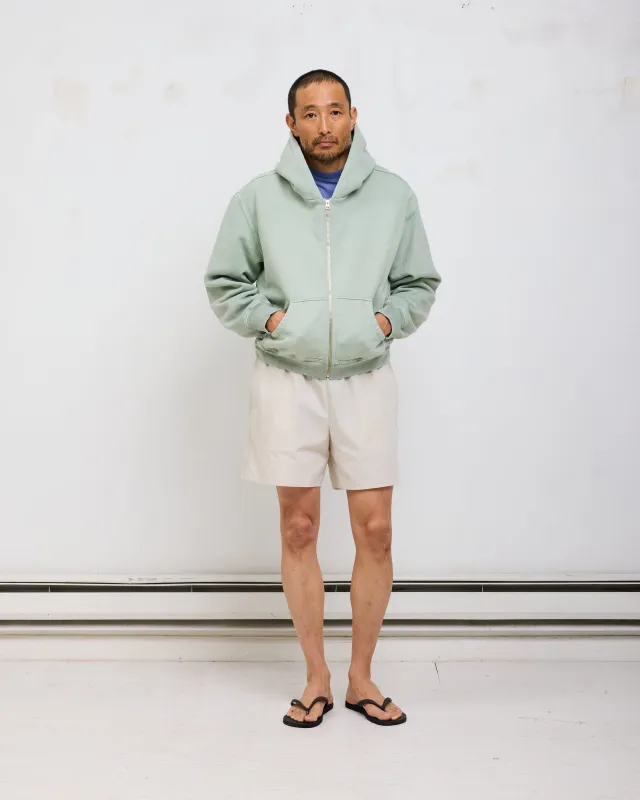 ST&Co Vintage Wash Zip Hoodie: Desert Sage made by Small Talk Studio