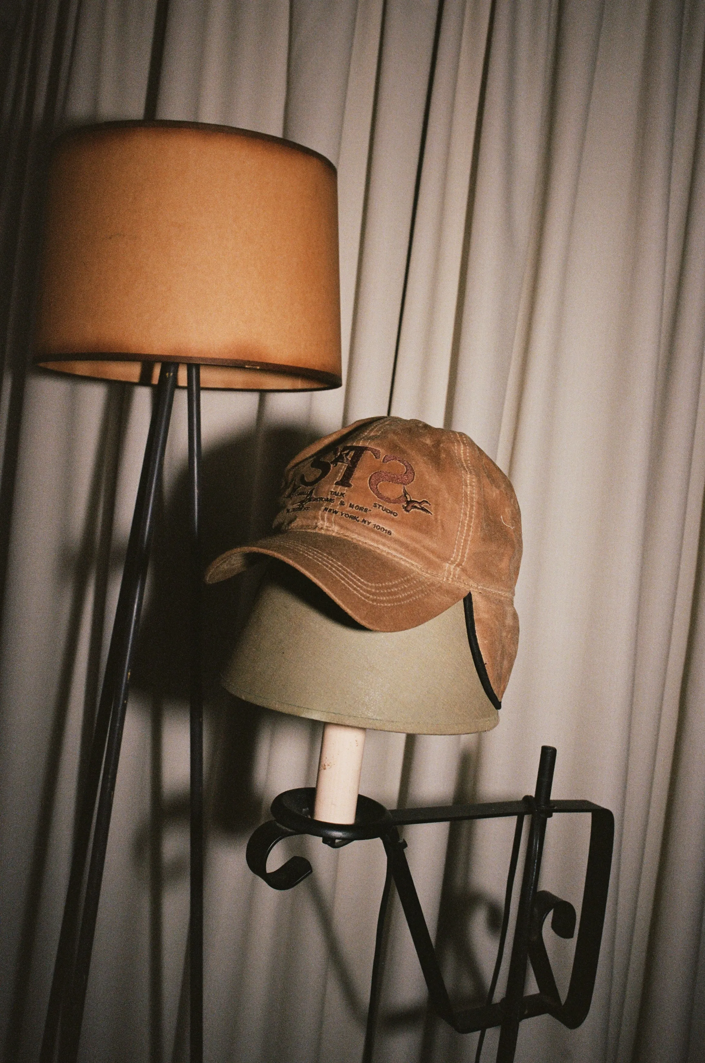 Waxed Cotton Earflap Cap: Brown sold by Small Talk Studio product image thumbnail 5