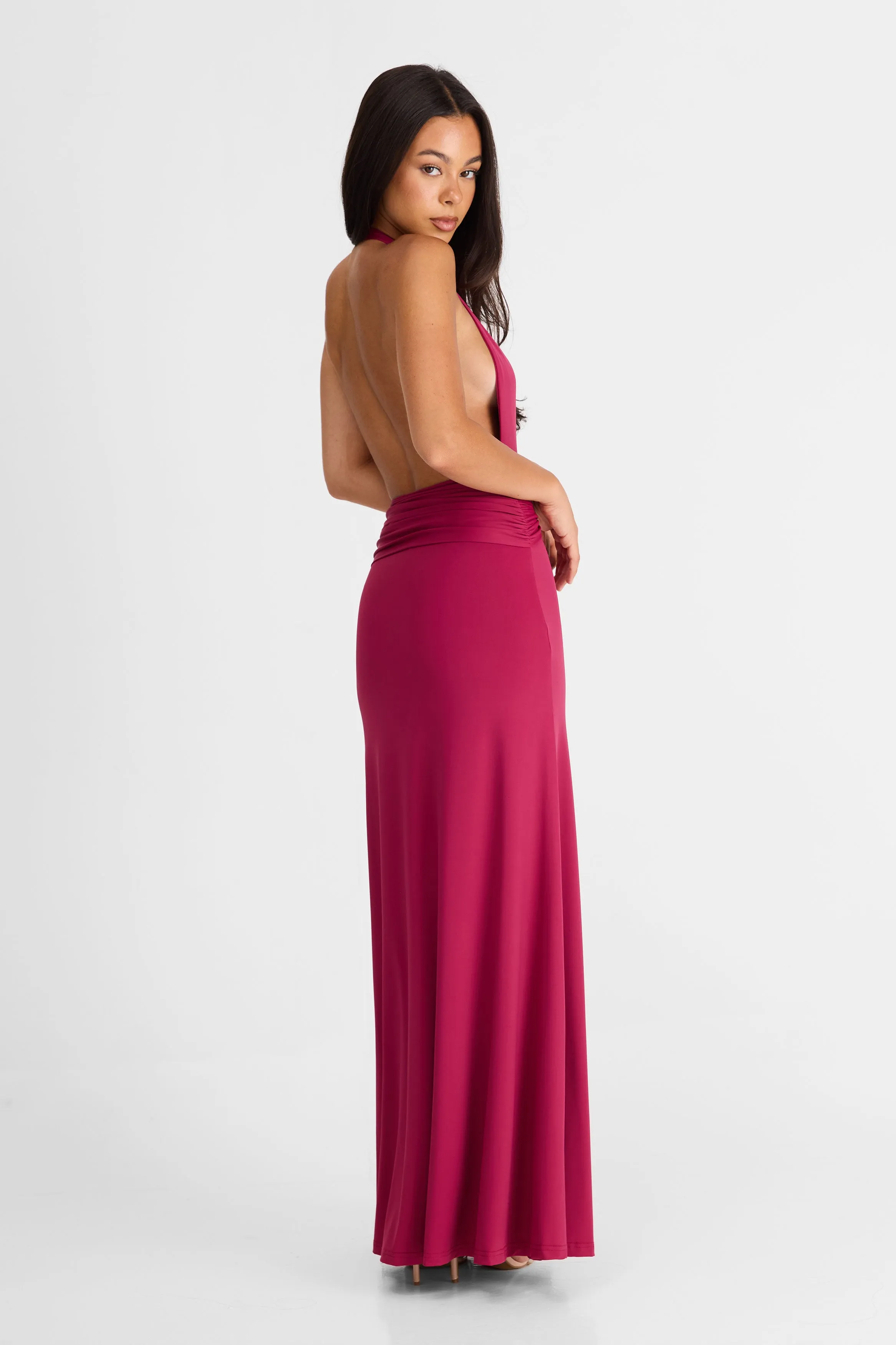 Antoinette Maxi Dress Berry sold by Sasha Therese product image thumbnail 5