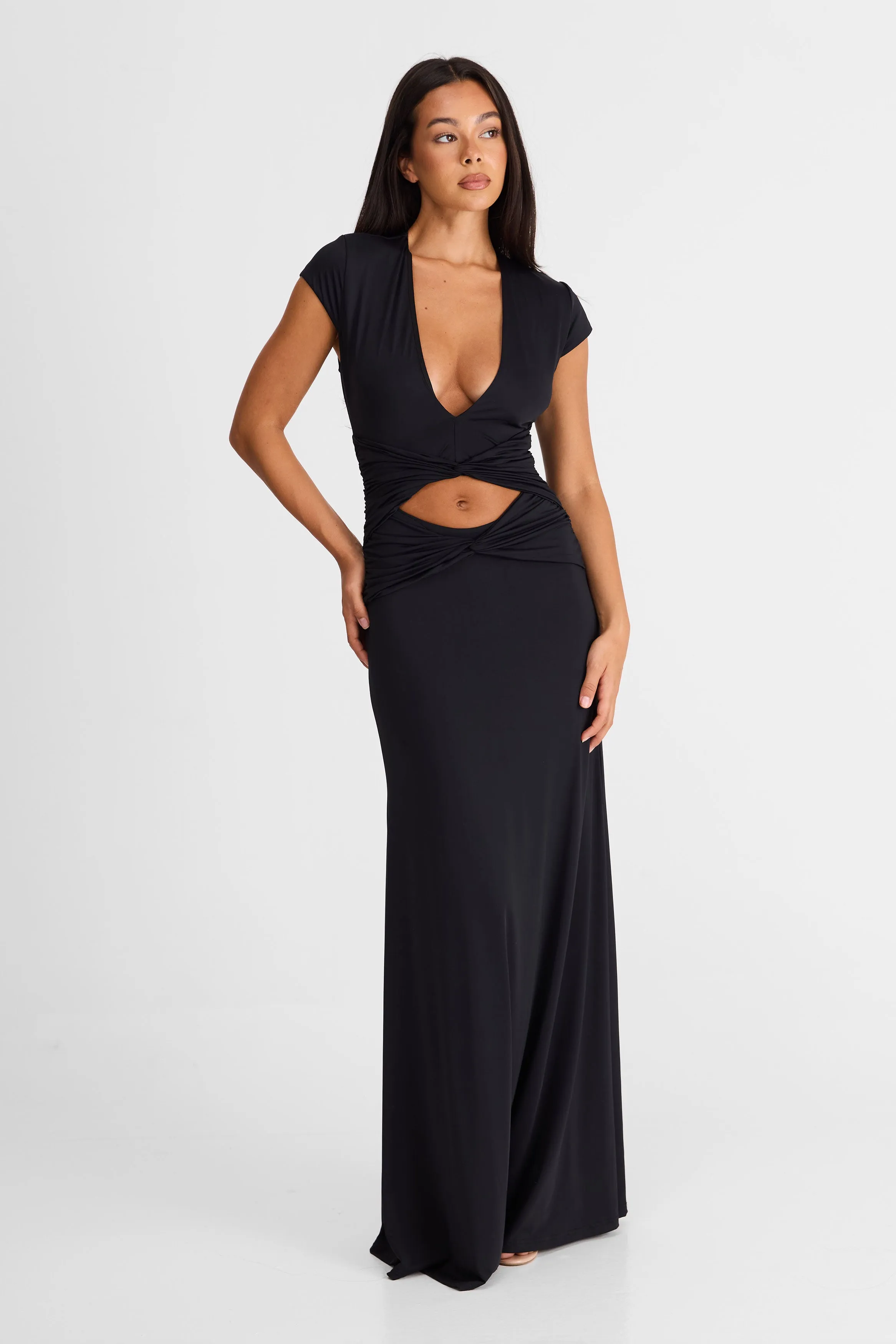 Arielle Maxi Dress Black sold by Sasha Therese product image thumbnail 3