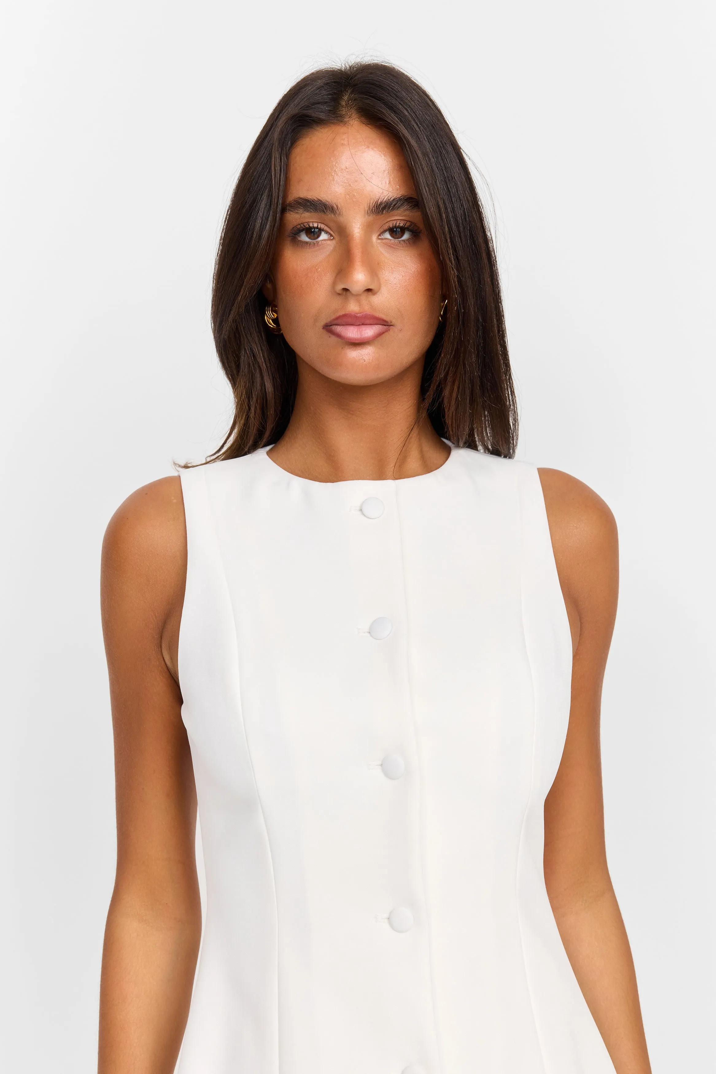 Melody Mini Dress Ivory sold by Sasha Therese product image thumbnail 5
