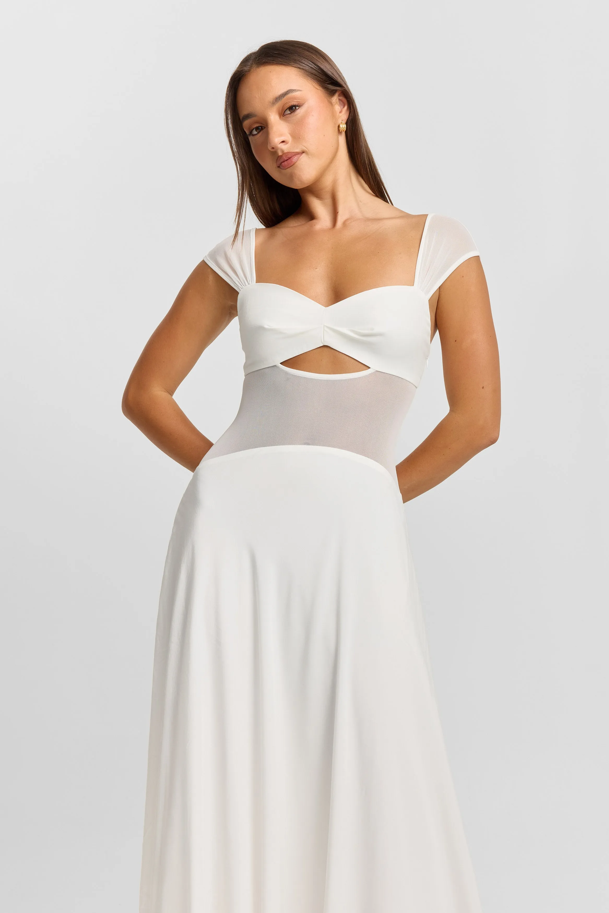 Anastasia Maxi Dress White sold by Sasha Therese product image thumbnail 2