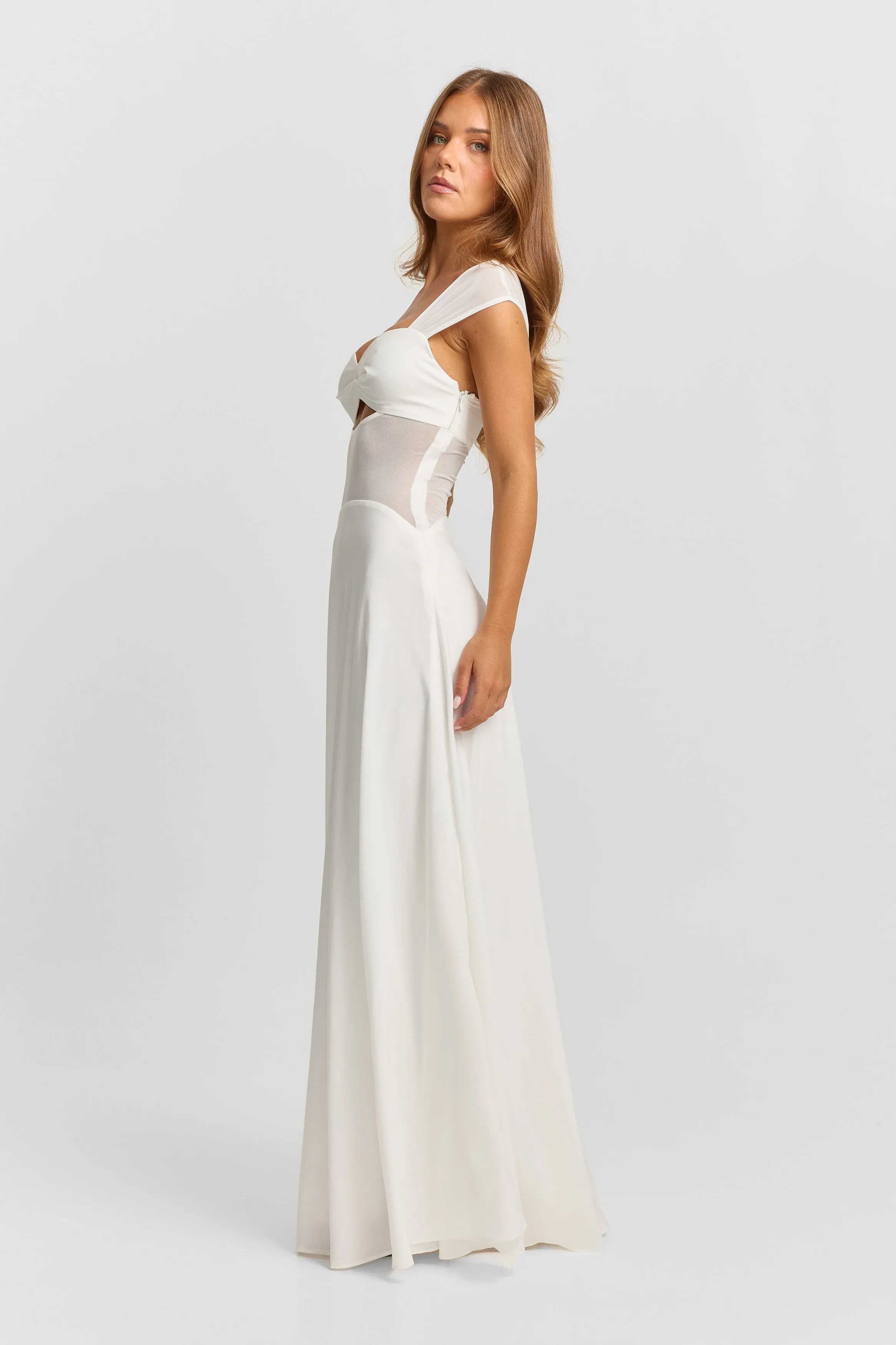 Anastasia Maxi Dress White sold by Sasha Therese product image thumbnail 5