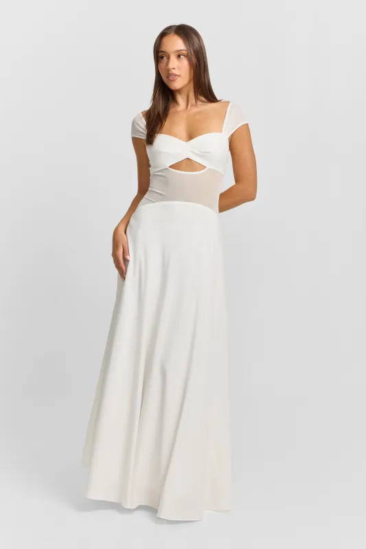 Anastasia Maxi Dress White made by Sasha Therese