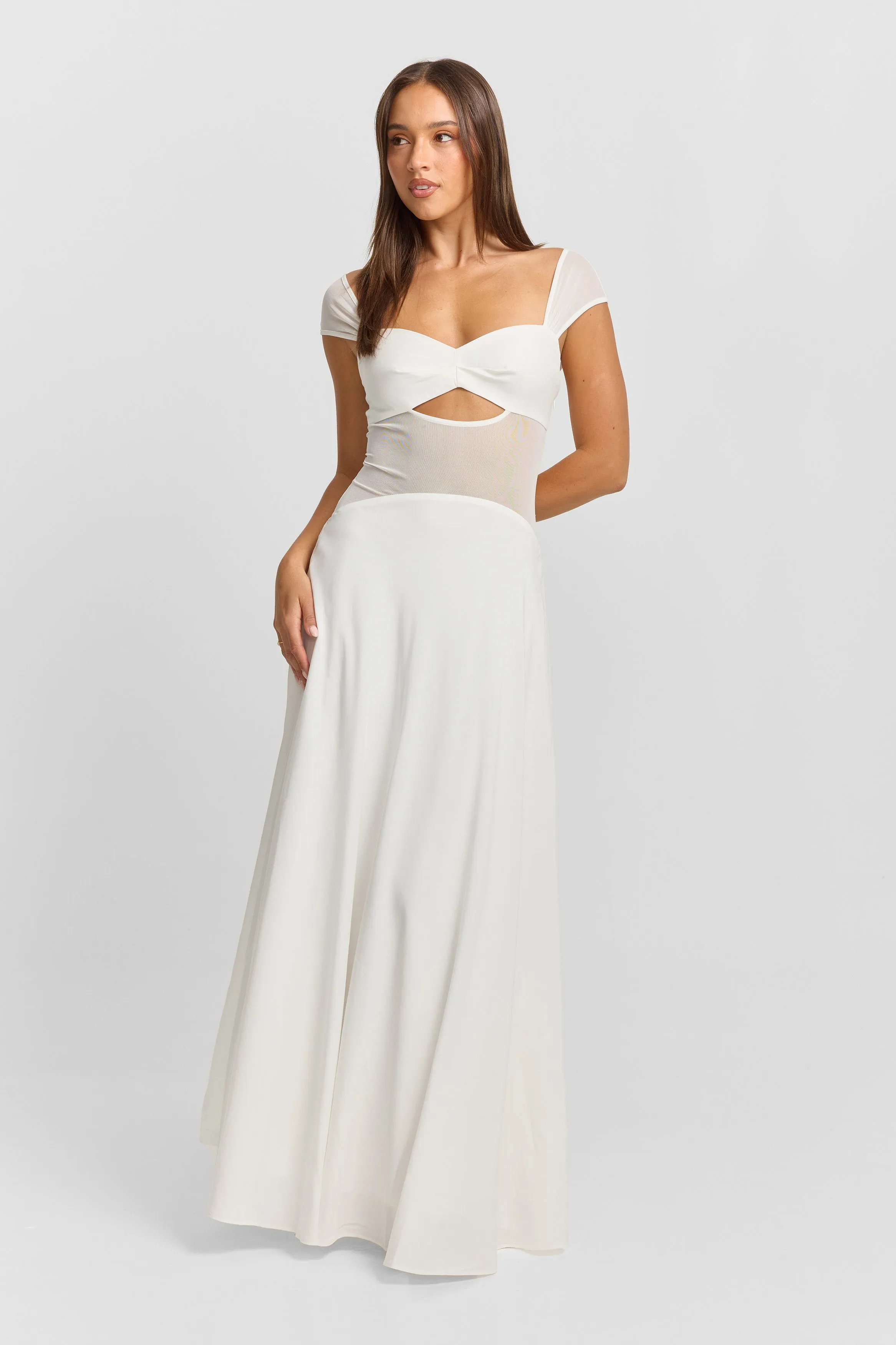 Anastasia Maxi Dress White sold by Sasha Therese