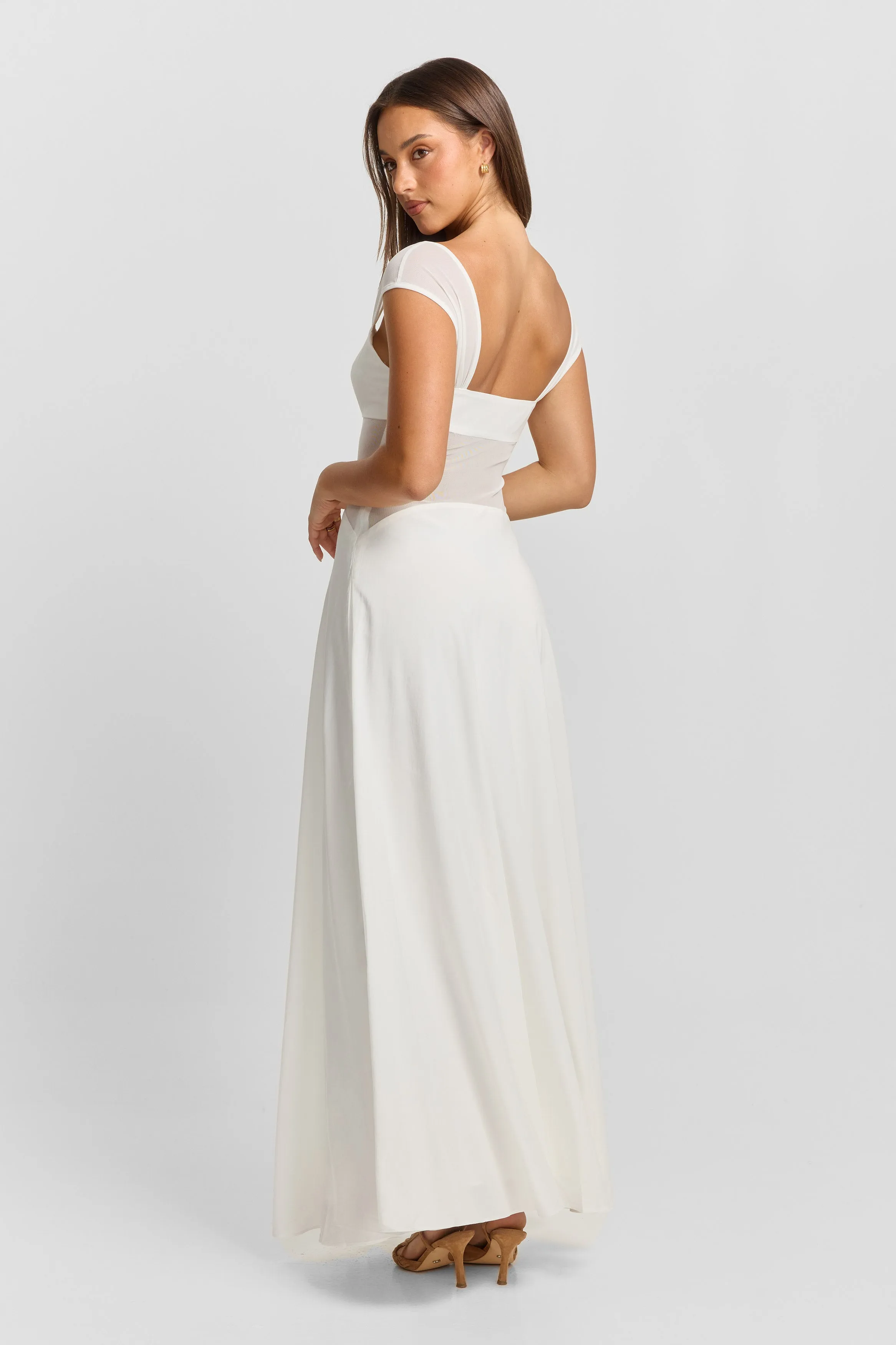 Anastasia Maxi Dress White sold by Sasha Therese product image thumbnail 3