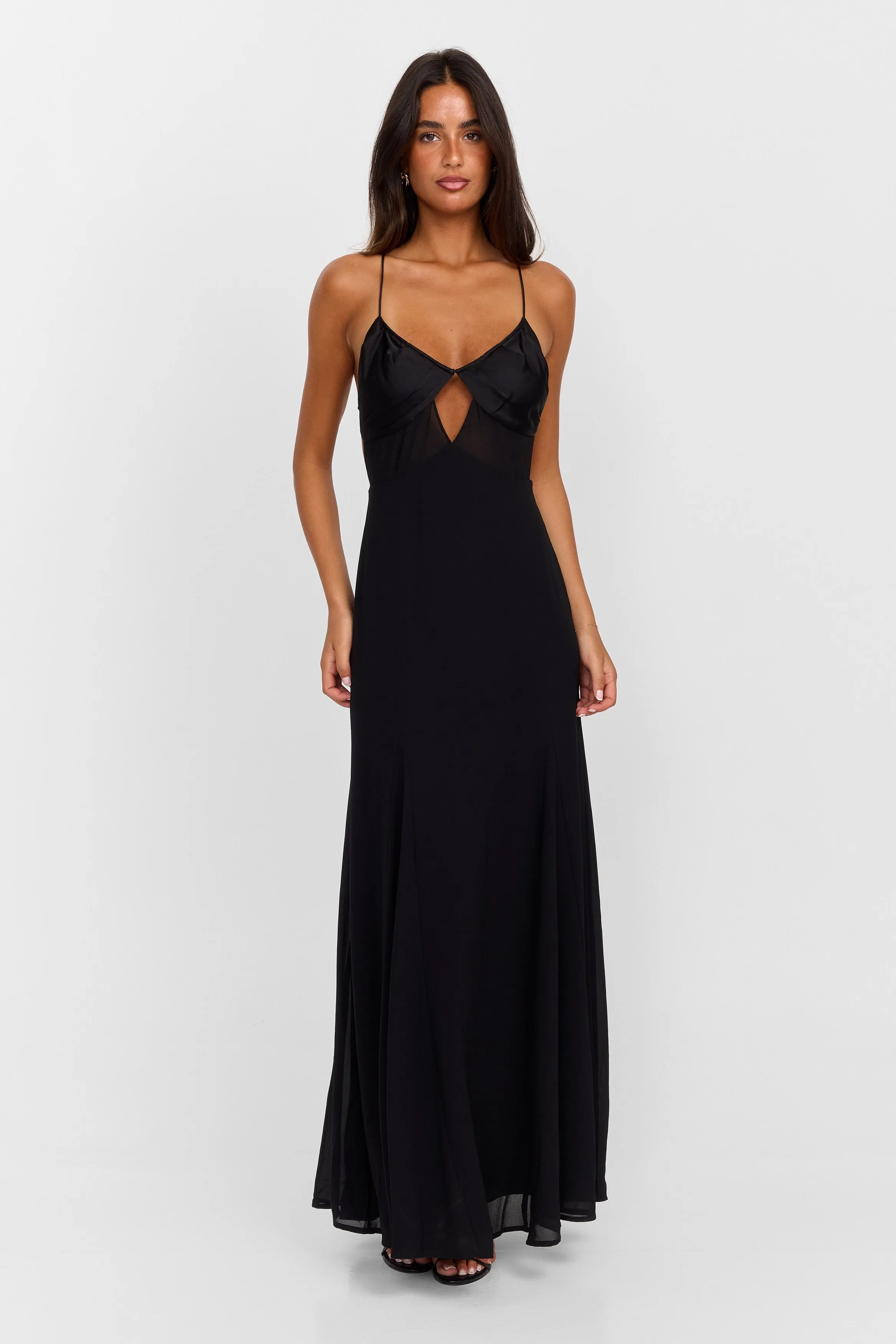 Electra Maxi Dress Black sold by Sasha Therese