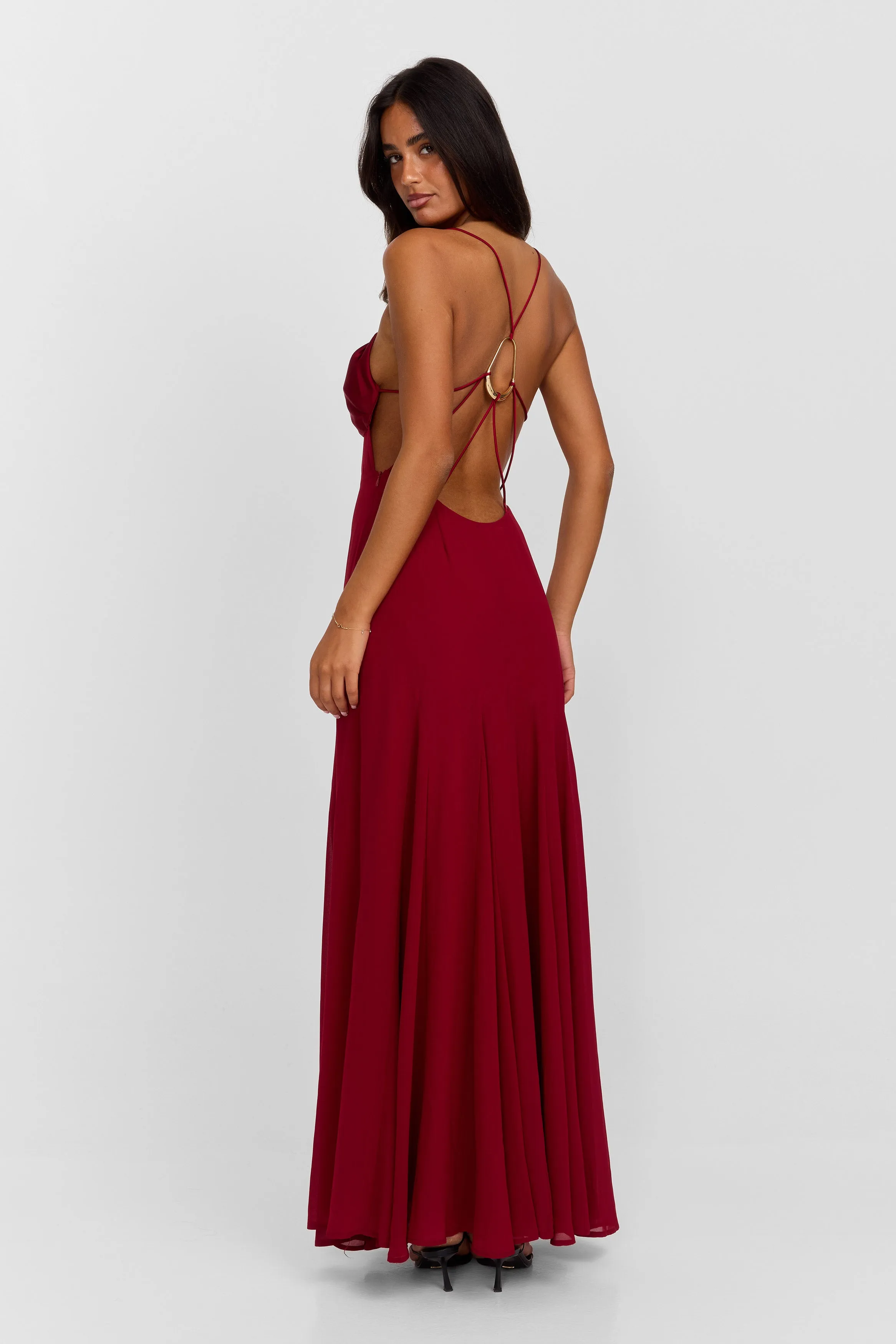 Electra Maxi Dress Red sold by Sasha Therese product image thumbnail 4