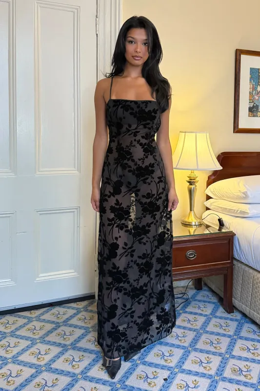 Ophelia Maxi Dress Black made by Sasha Therese
