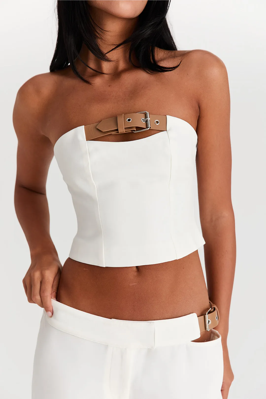 Lucia Top White sold by Sasha Therese product image thumbnail 4