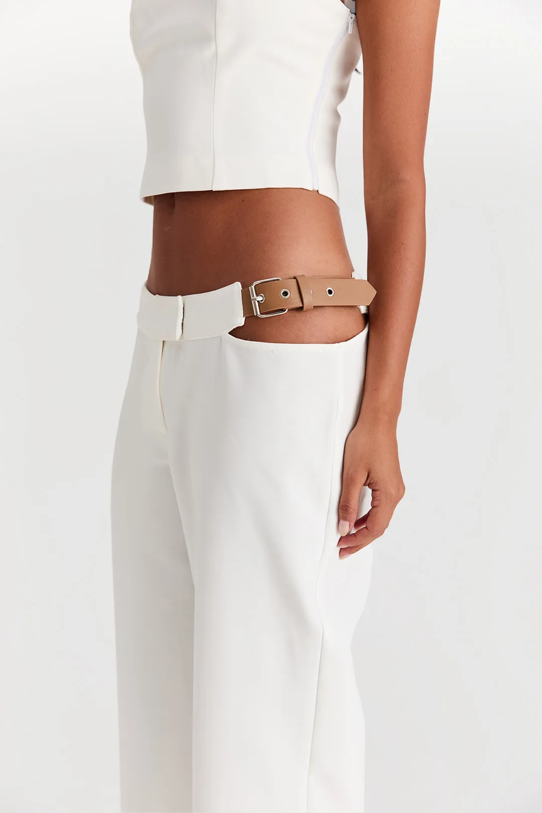 Lucia Pants White sold by Sasha Therese product image thumbnail 3