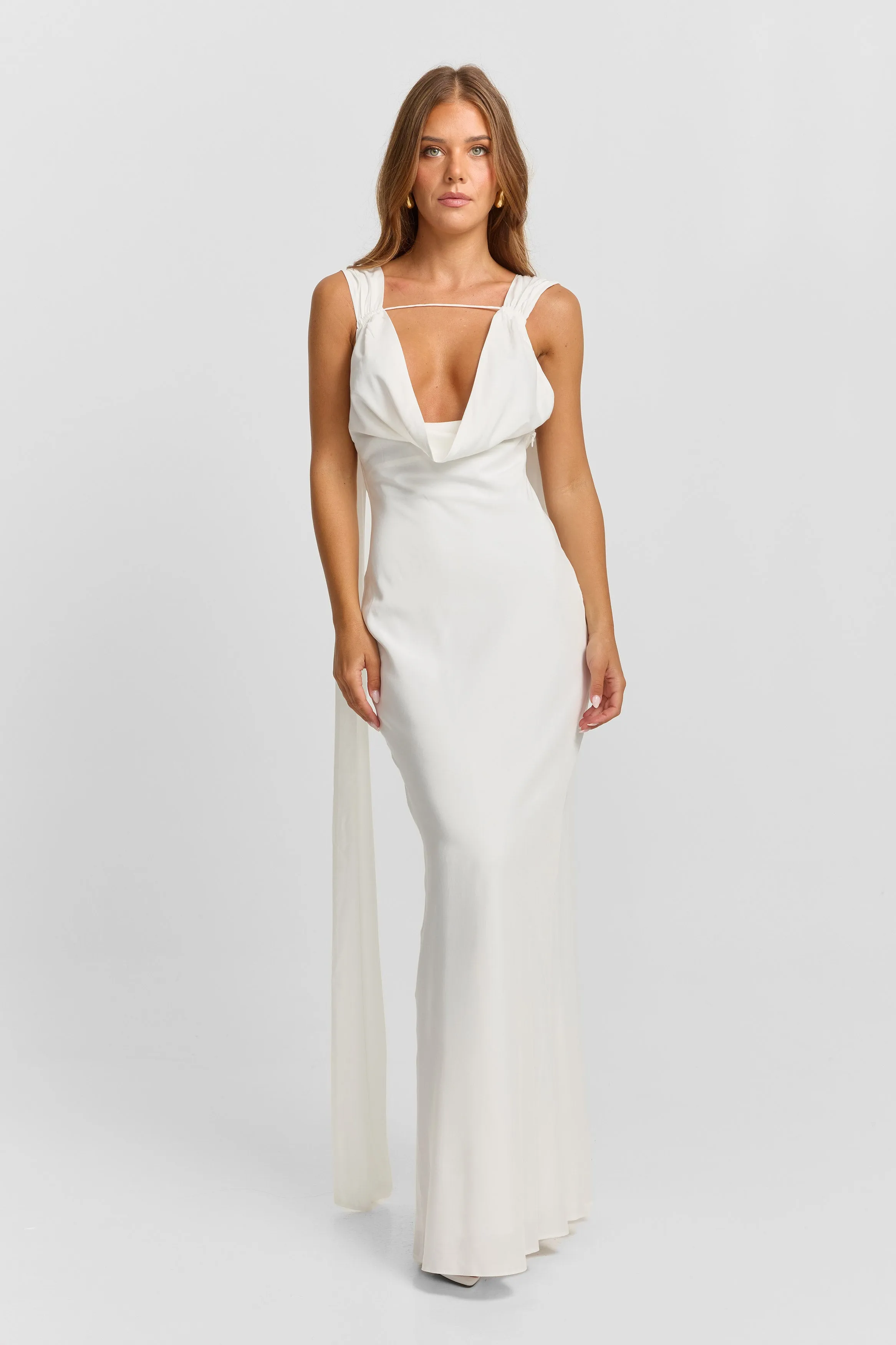 Eloise Maxi Dress White sold by Sasha Therese product image thumbnail 5
