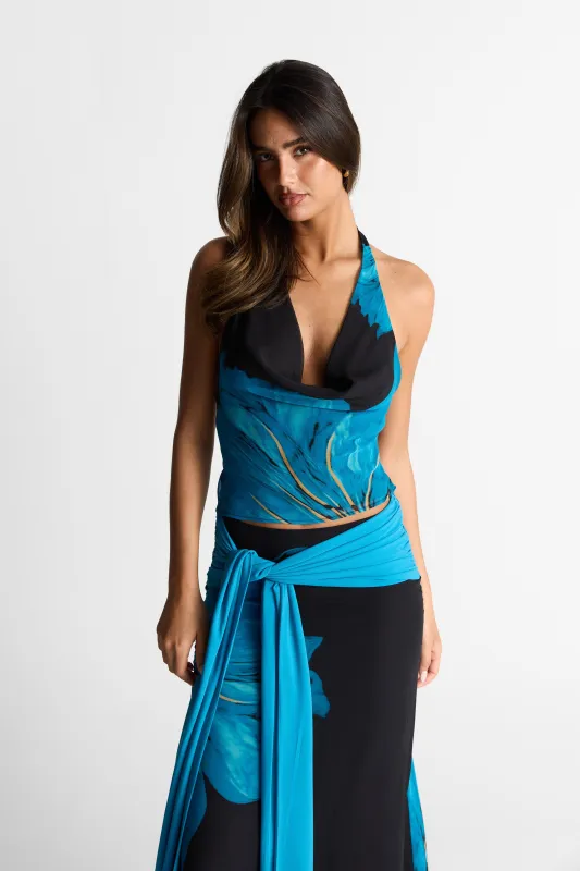 Marina Top Print made by Sasha Therese