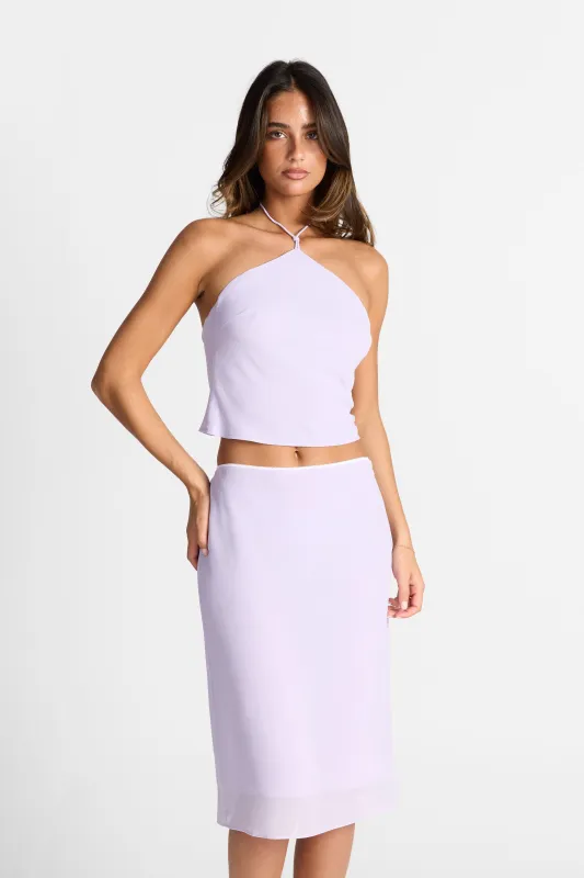 Seraphina Top Lilac made by Sasha Therese