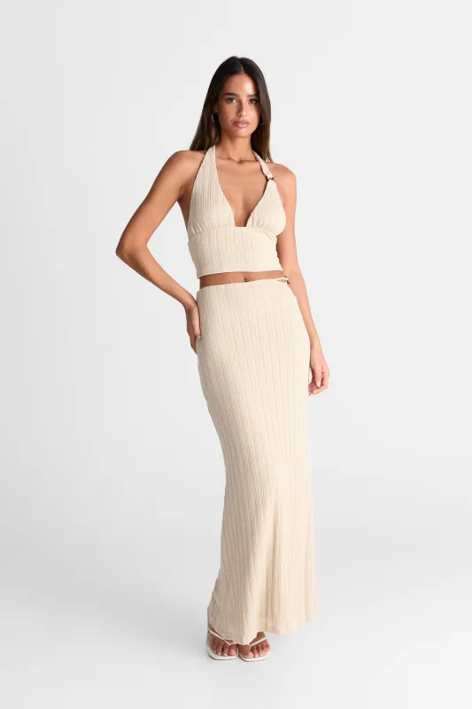Eden Maxi Skirt Almond made by Sasha Therese