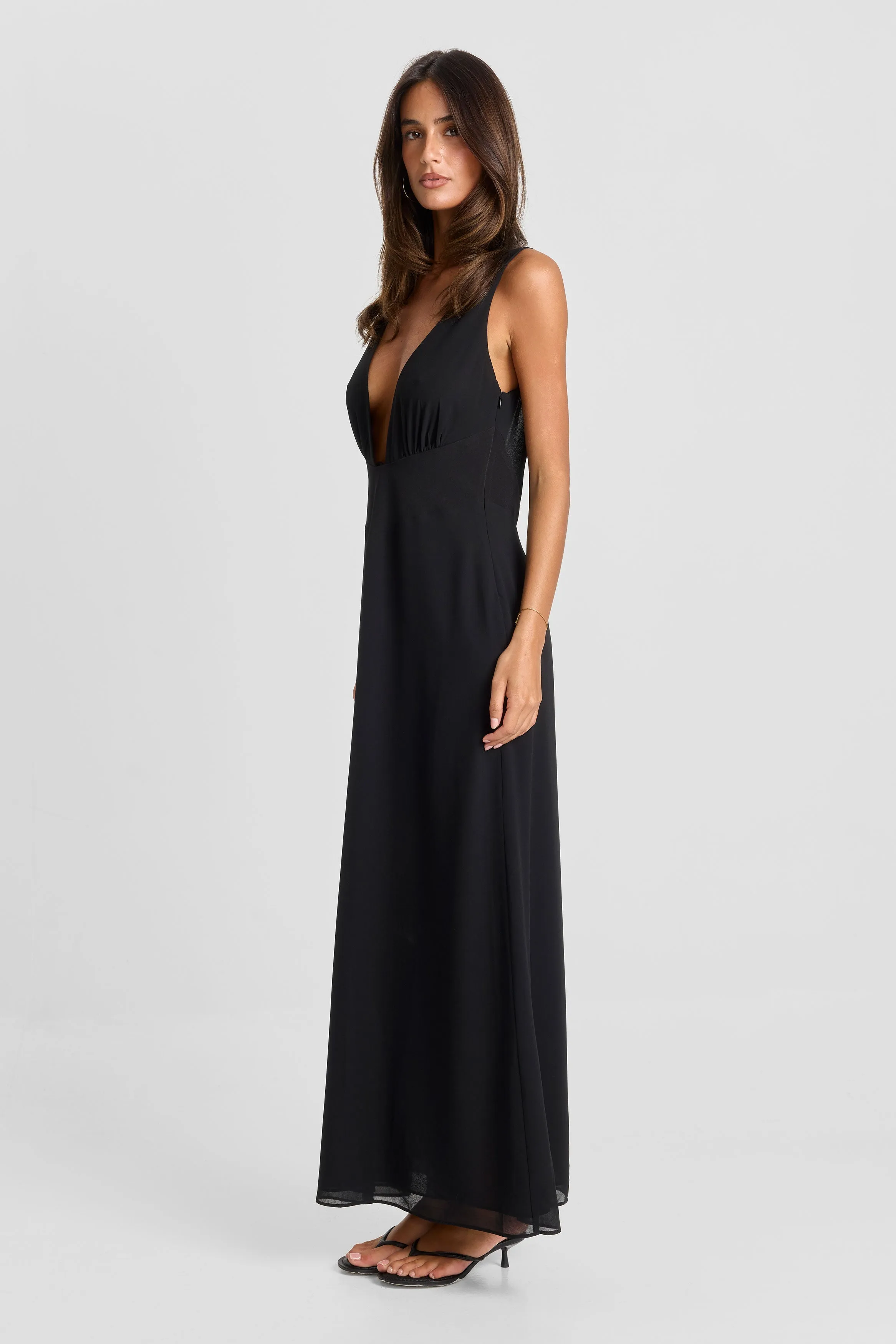 Juno Maxi Dress Black sold by Sasha Therese product image thumbnail 3