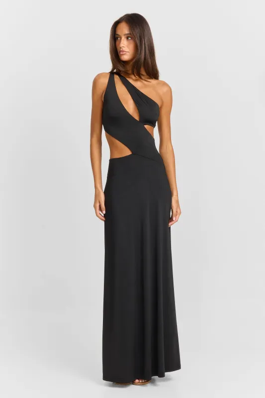 Selene Maxi Dress Black made by Sasha Therese
