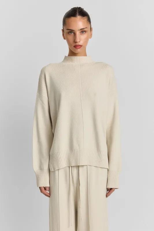 Maxine Knit Top Cream made by Sasha Therese