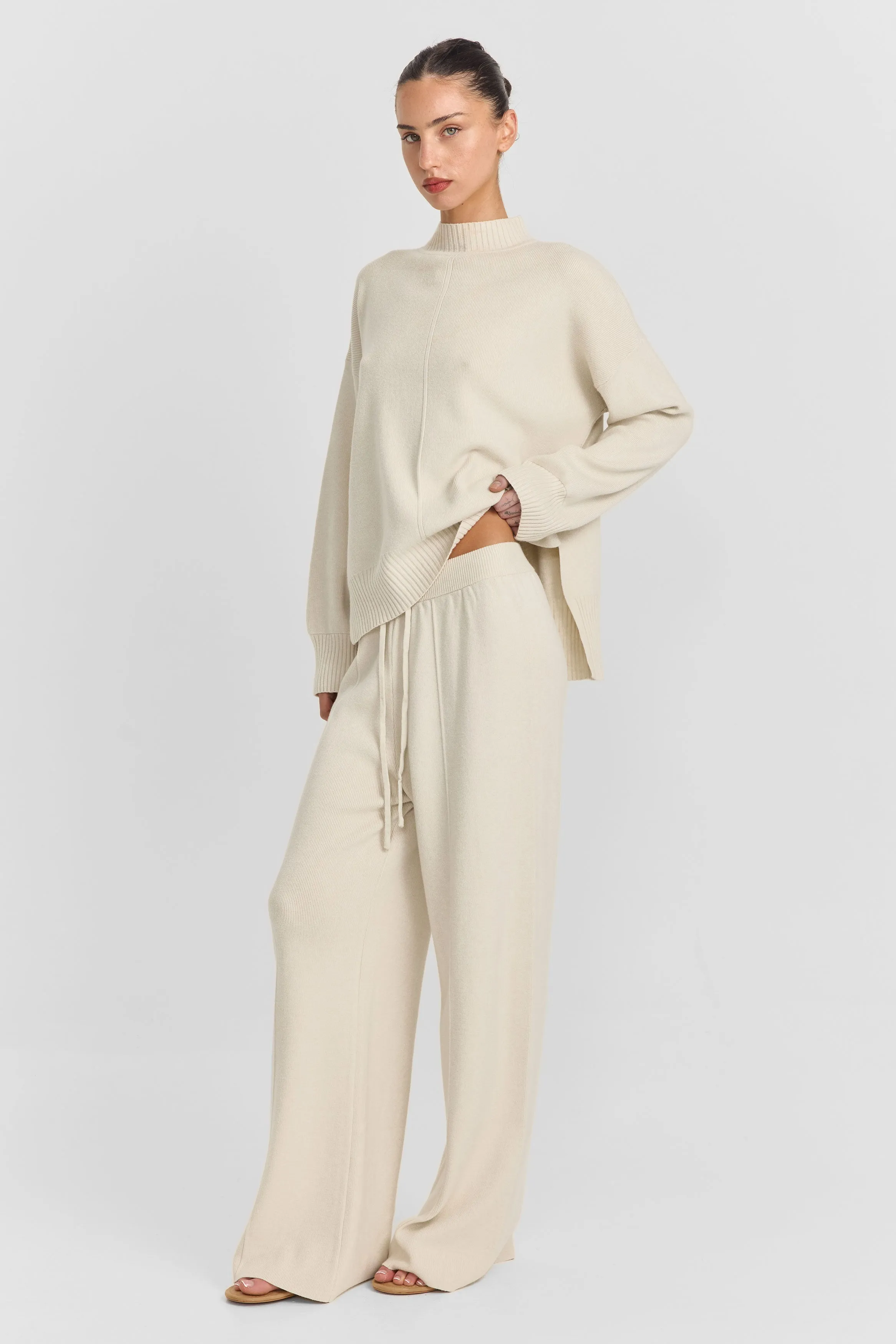 Maxine Knit Pant Cream sold by Sasha Therese product image thumbnail 3