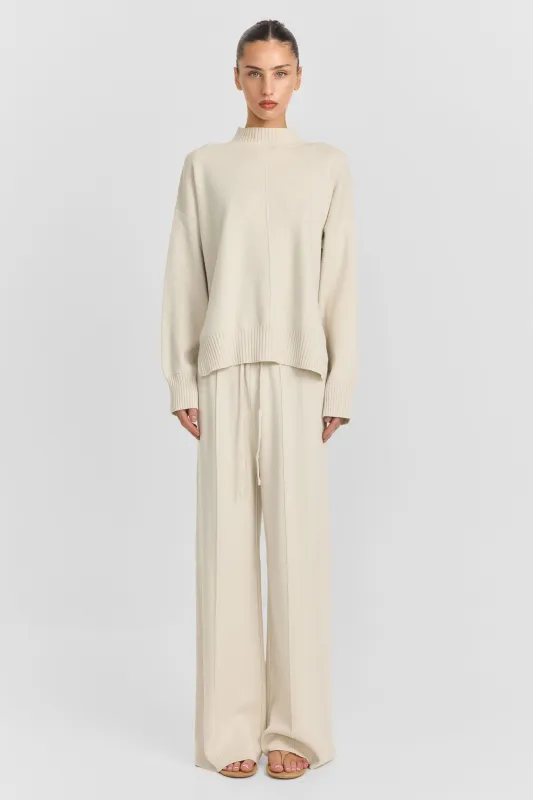 Maxine Knit Pant Cream made by Sasha Therese